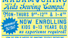 MADAM CHINO SEWING SUMMER CAMP SCHOLARSHIP LOTTO 2026