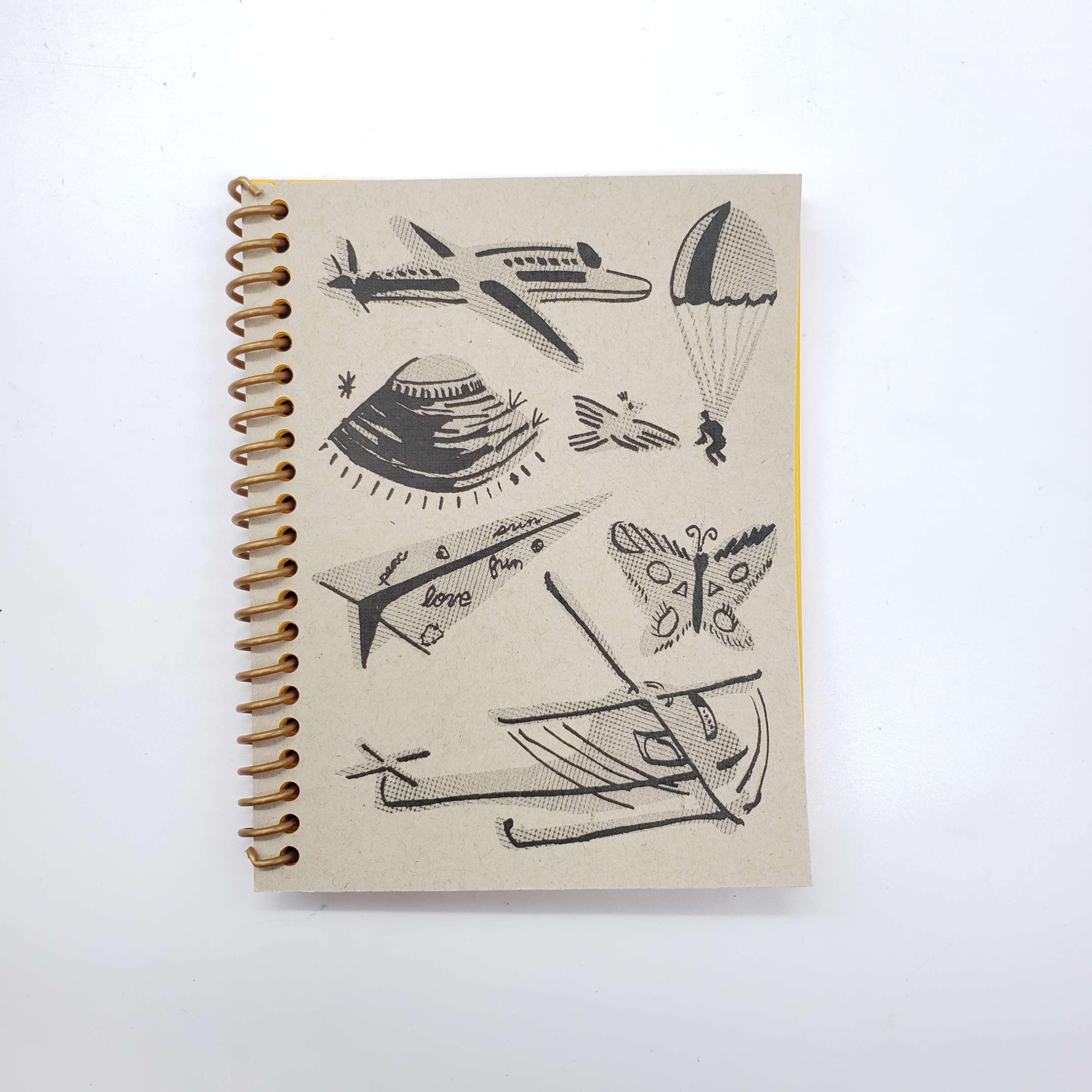 BLANK QUARTER SPIRAL NOTEPAD