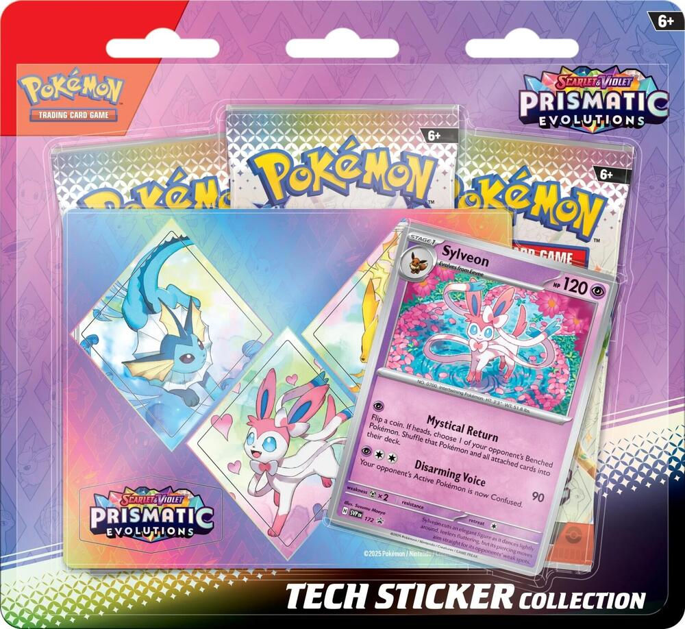 Scarlet & Violet: Prismatic Evolutions Tech Sticker Collection 