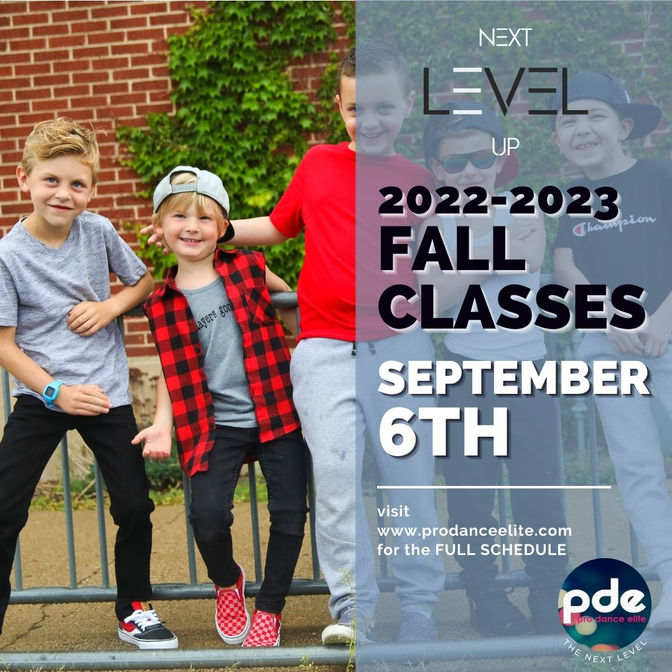 PDE Fall Classes Start Sept 6th - Ready to get dancing?