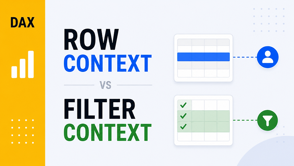 Understanding Row Context vs Filter Context in DAX