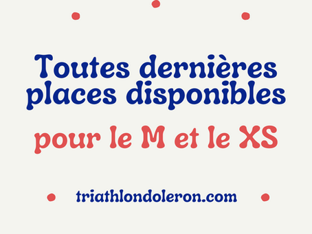Toutes dernières places disponibles M et XS