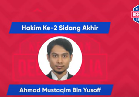 The Addition of Dr Ahmad Mustaqim as National Youth Debate Tournament Judge Marks an Exciting Change
