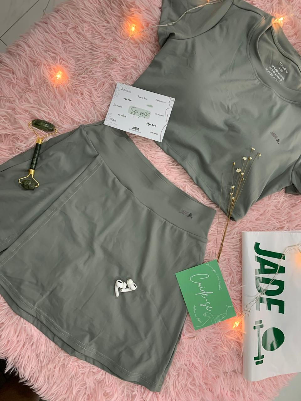 Miniatura: Conjunto - t-shirt + shorts saia