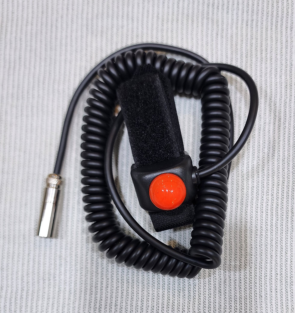 Push-to-Talk PTT Switch to suit Motorsport Car Harness - Velcro Mount