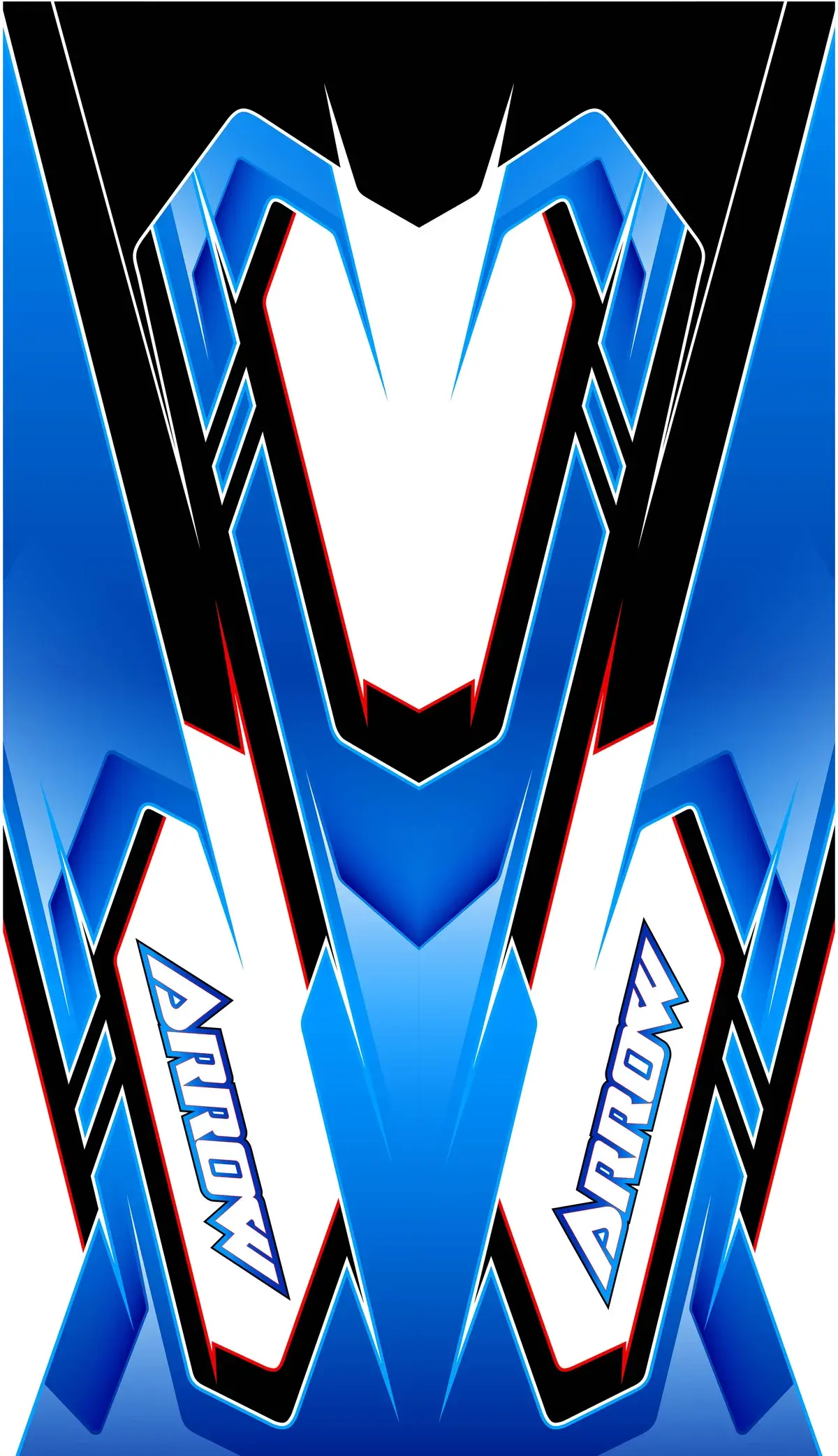 Arrow Sticker Floor Tray X5