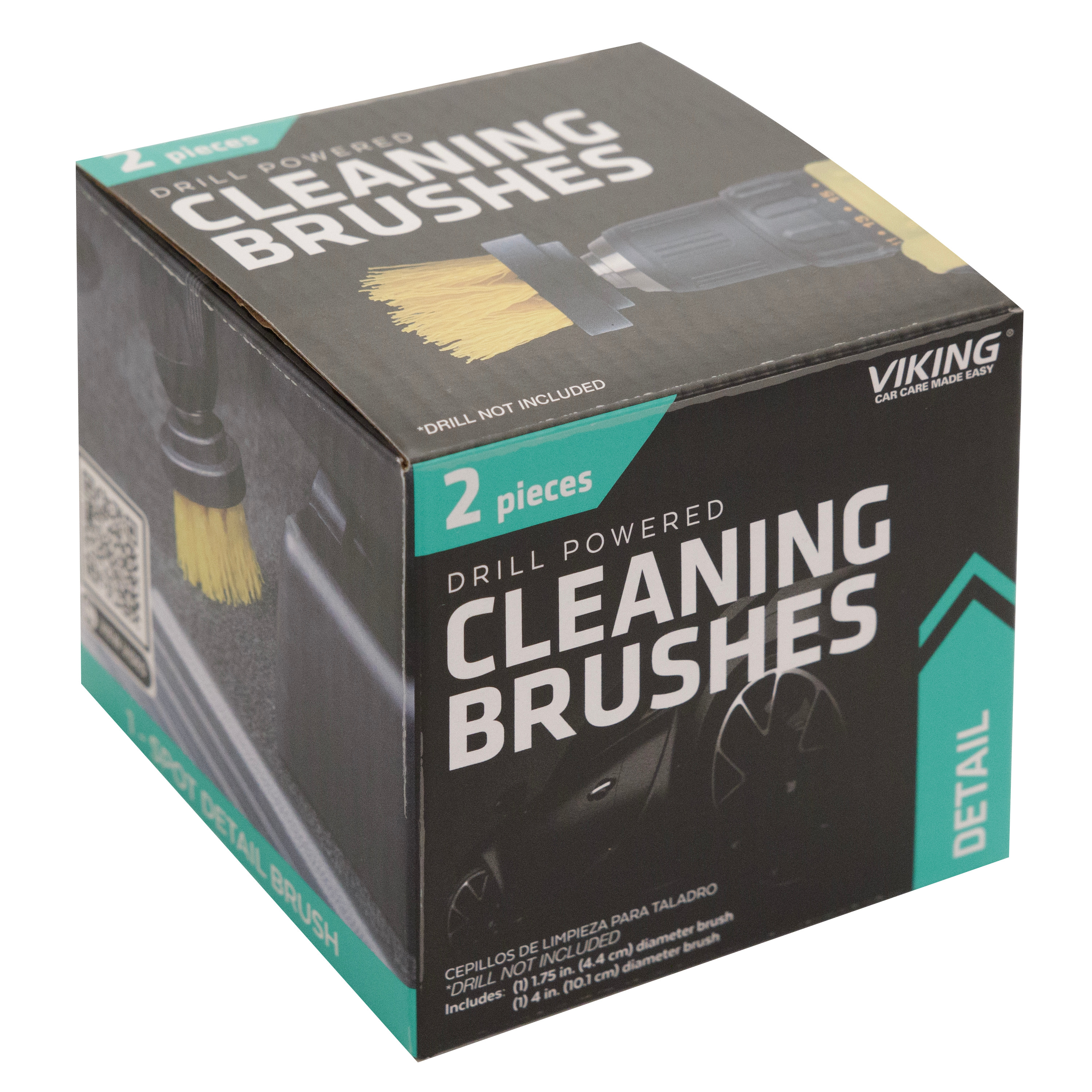 Drill Powered Cleaning Brushes 2pk