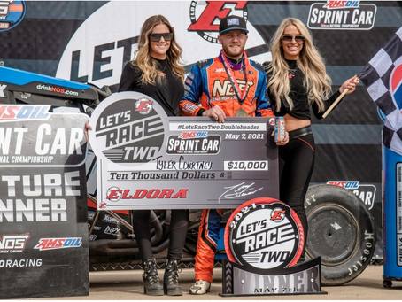 SUNSHINE SLAYS #LETSRACETWO FIELD; EQUALS USAC RECORD WITH 5th STRAIGHT AT ELDORA