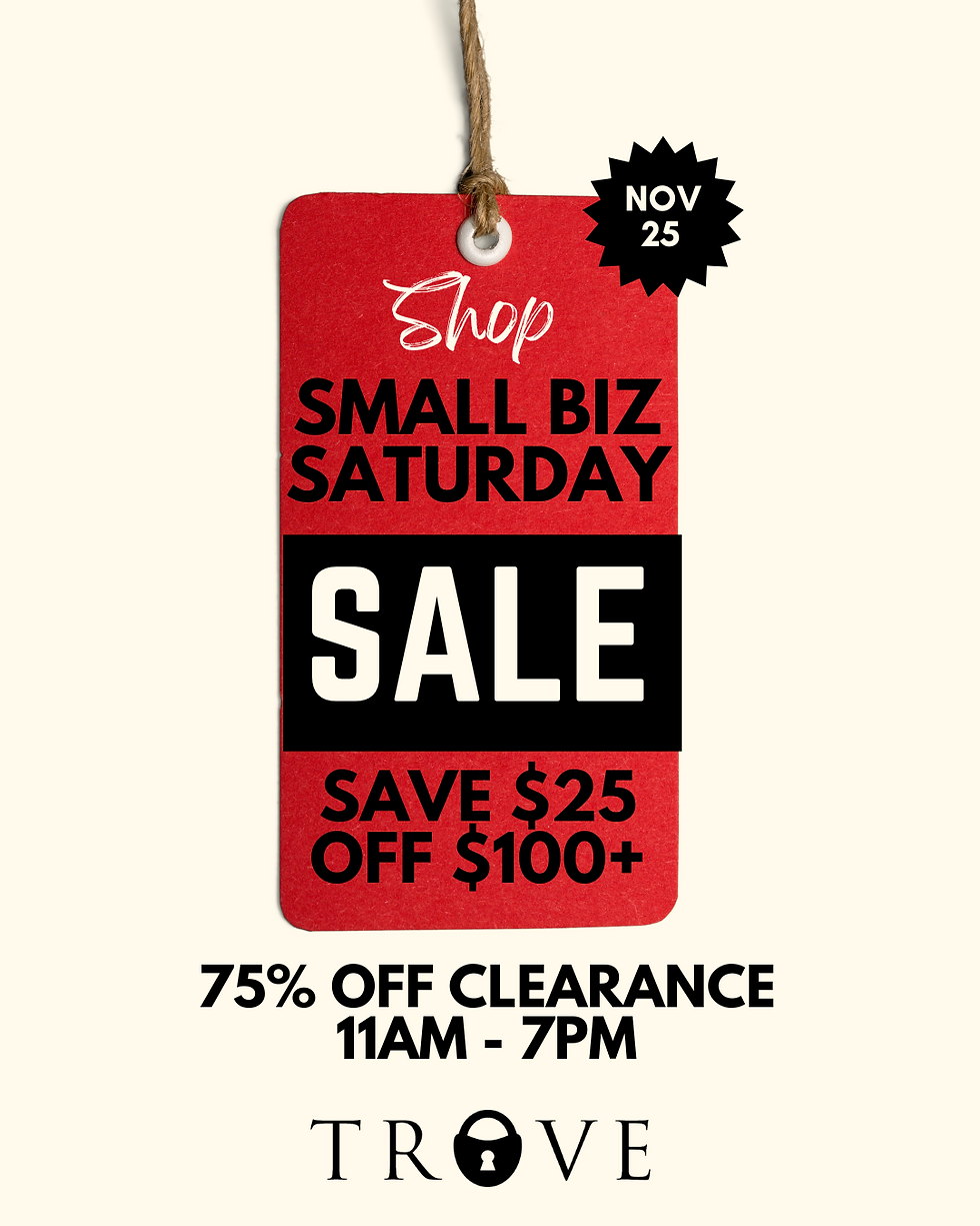 Celebrate Small Business Saturday with Trove: Your Local Thrift Haven!