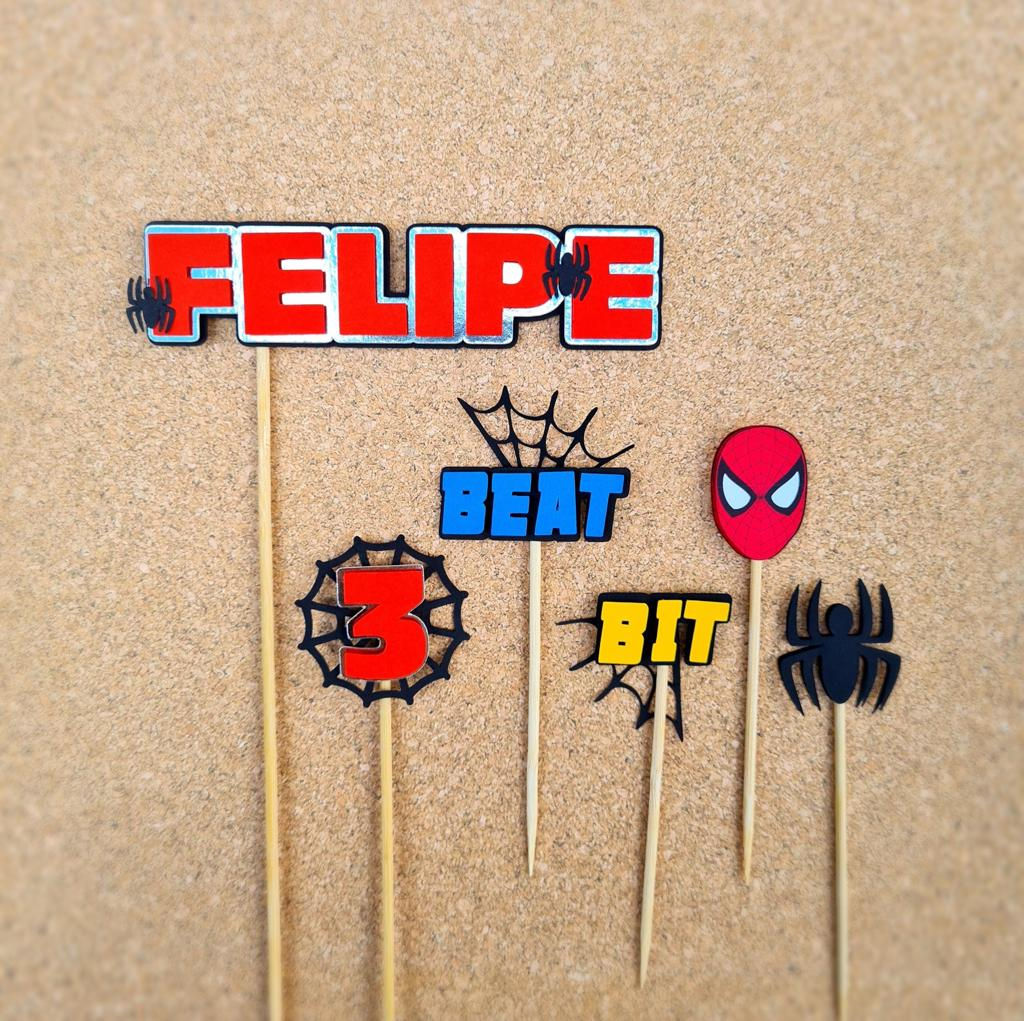 Topo de Bolo Homem Aranha