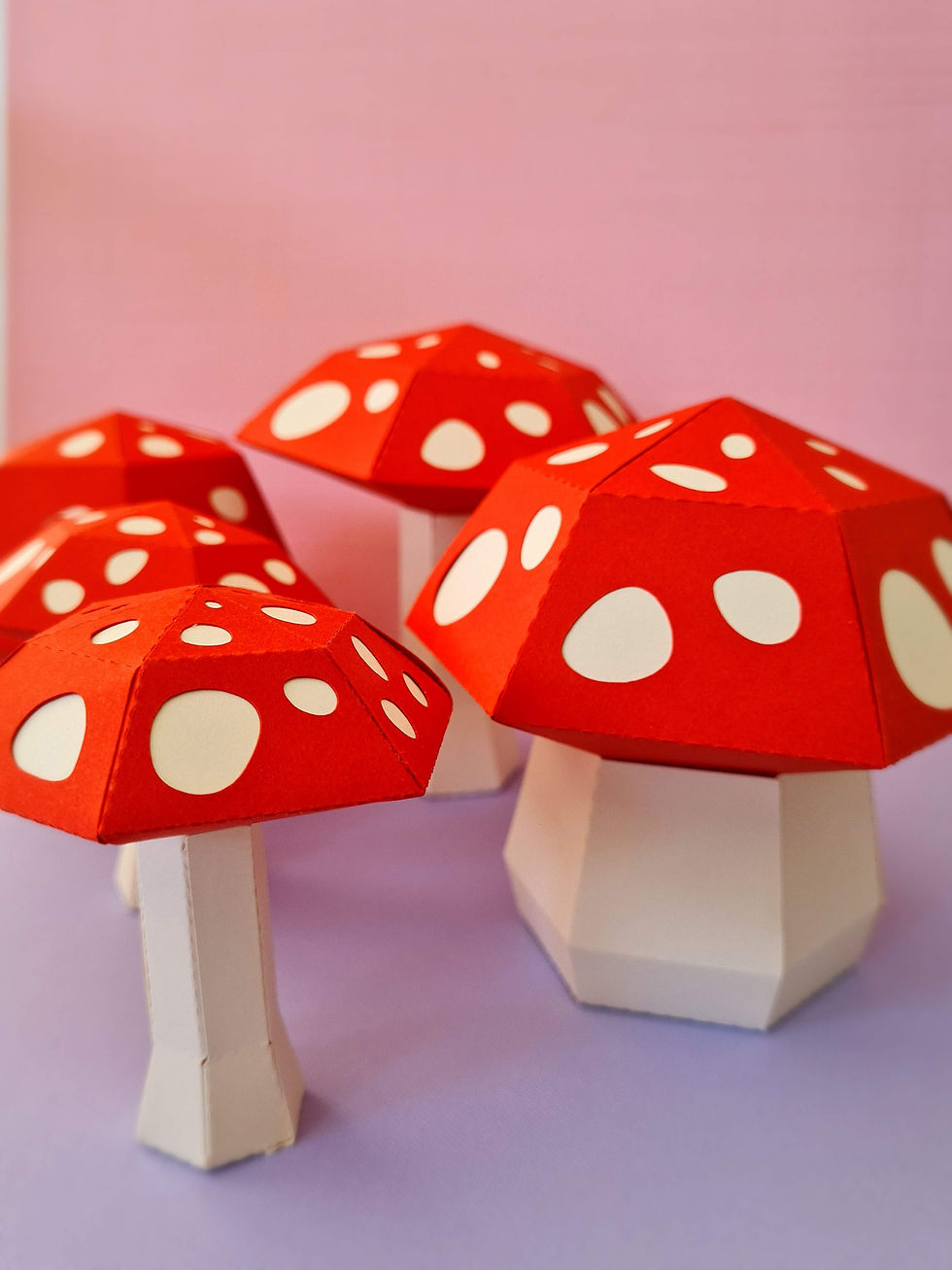 Cogumelos 3D Papercraft