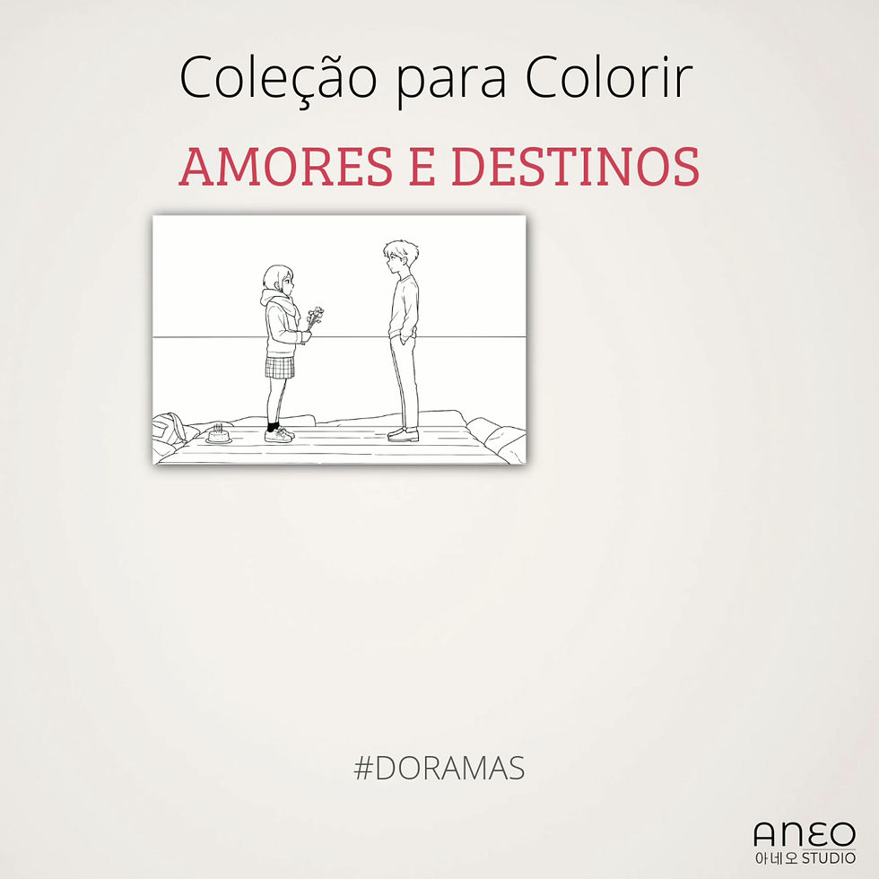 K-Dramas Amores e Destinos para Colorir