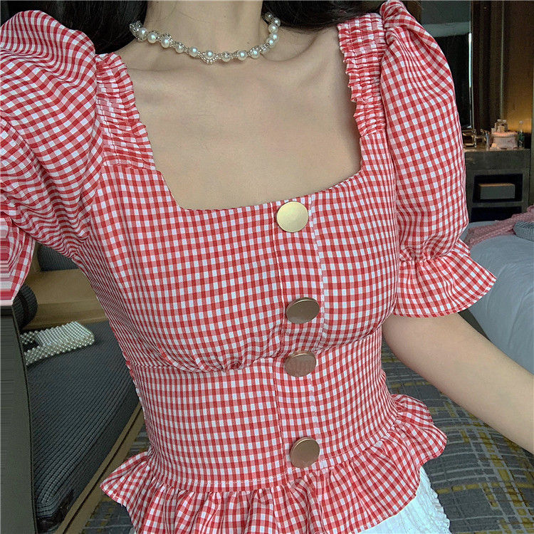 Thumbnail: vintage plaid top