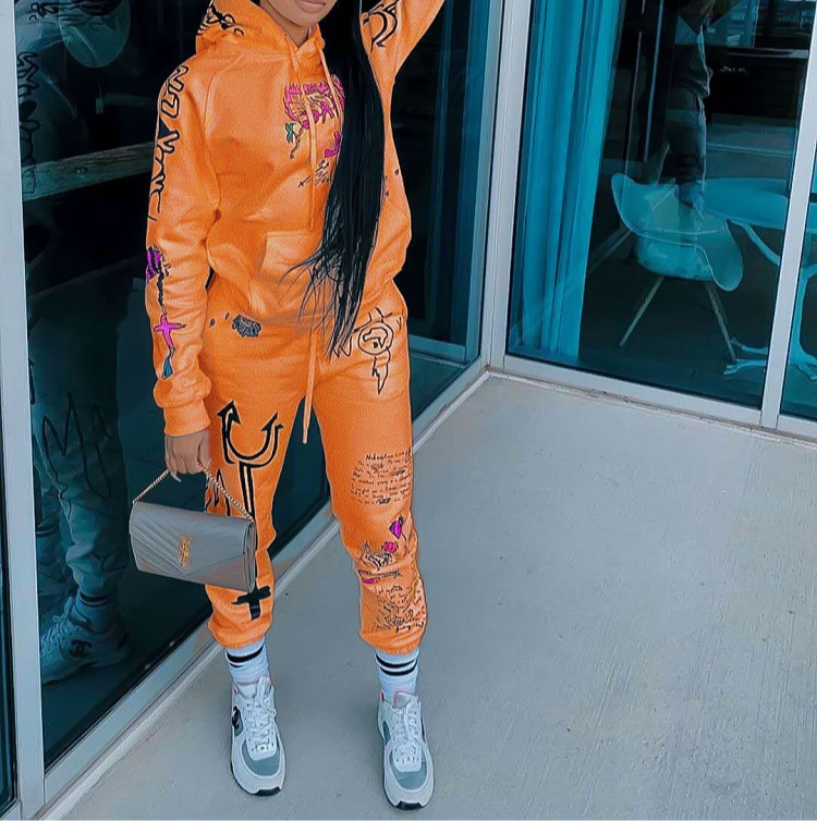 Thumbnail: letter printed jogger set
