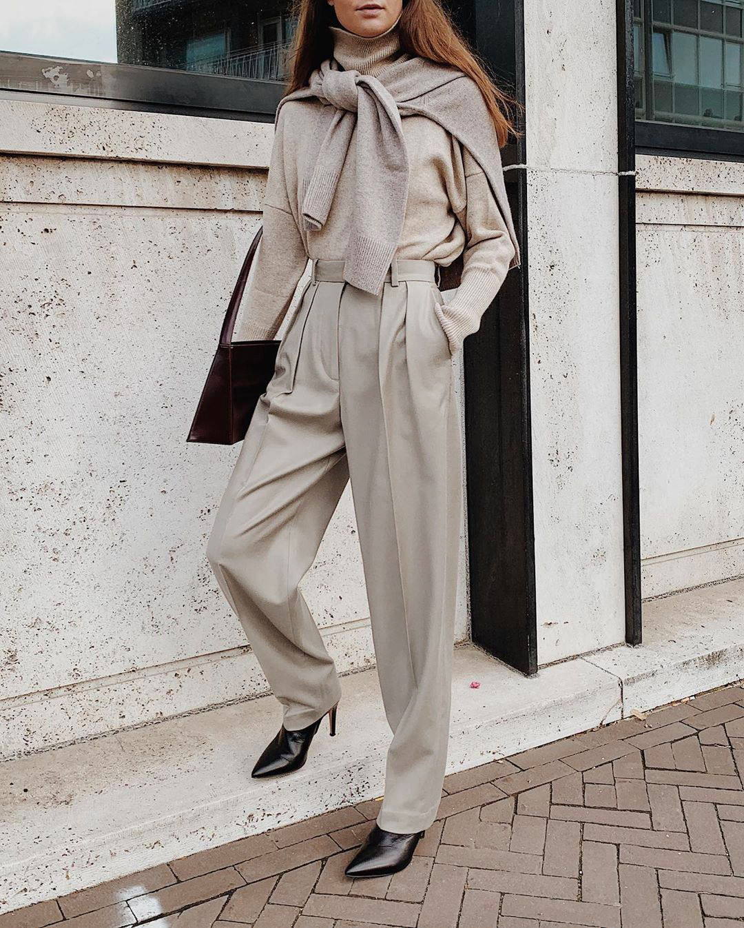 retro beige pant