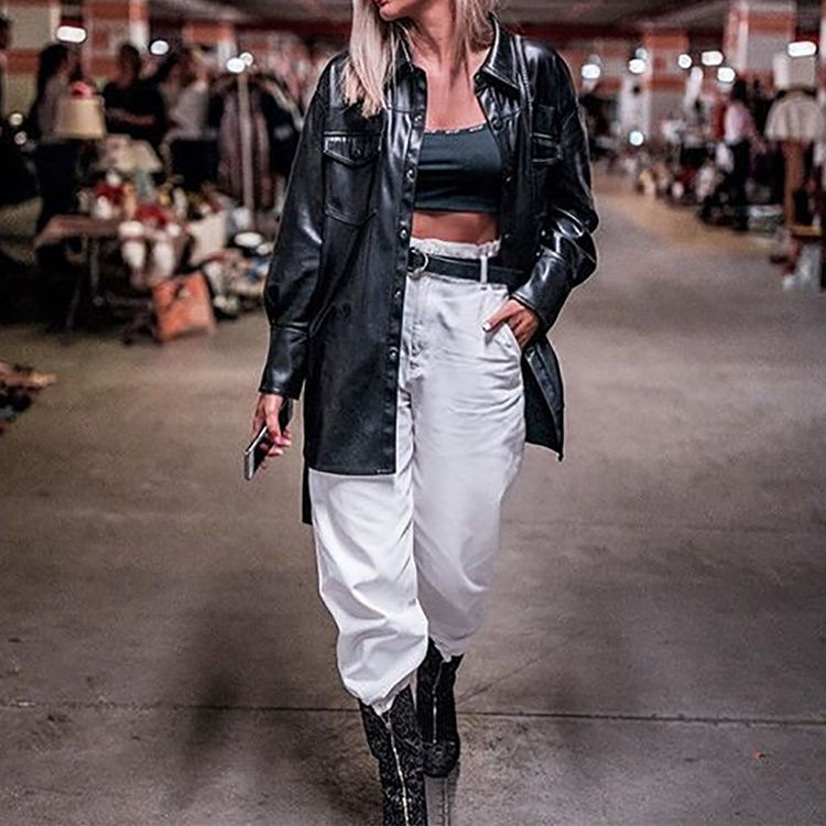 Thumbnail: leather shinning jacket