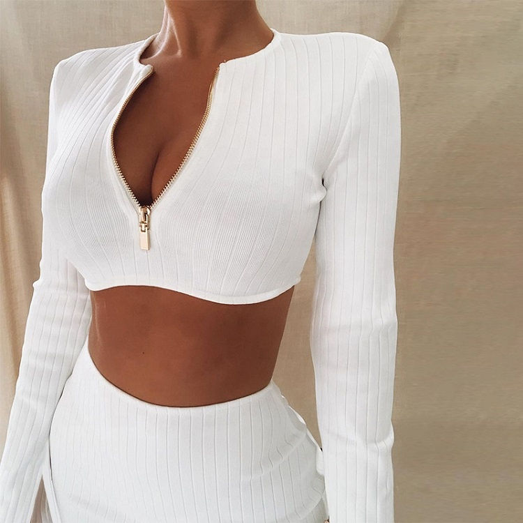 Thumbnail: white skirt set