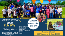 Blue And Yellow Modern Family Fun Day Flyer (YouTube Thumbnail)