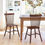 Thumbnail: Windsor Dining Chair Set of 4, Spindle Back Wooden Chairs for Kitchen and Dining