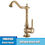 Miniature : FMHJFISD Antique Brass Bathroom Basin Faucet Deck Mounted Engraving Process Taps