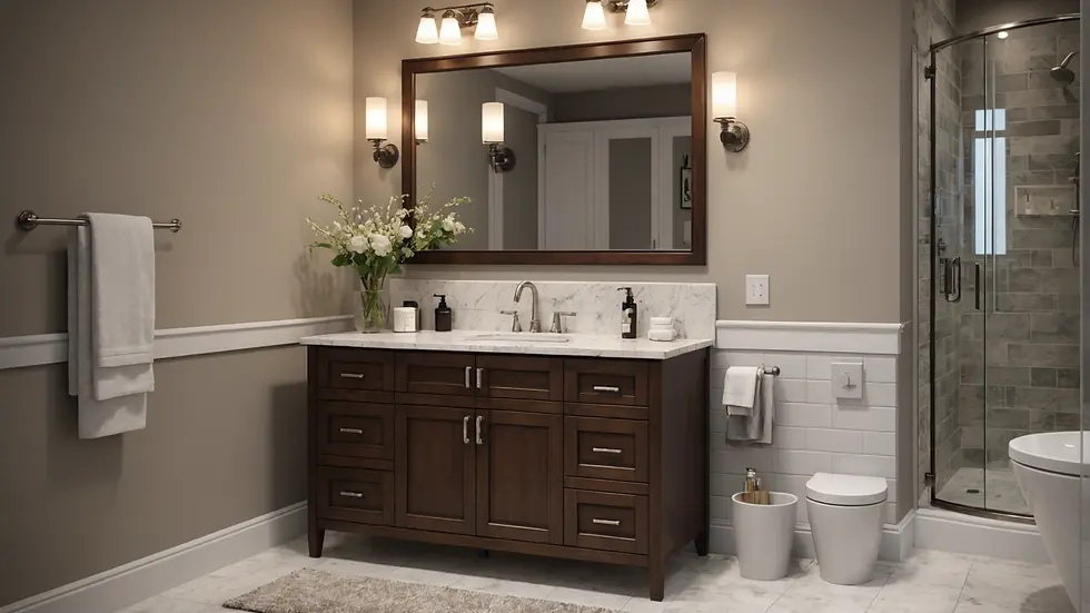 Finished Bathroom Vanity