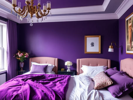 Creating a Cozy Dark Violet Bedroom Retreat