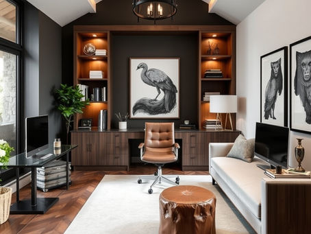 Masculine Home Office Design