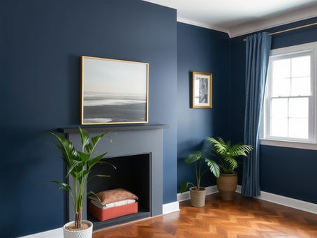 The Timeless Sophistication of a Navy Blue Accent Wall