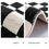 Thumbnail: Modern Luxury Carpets for Living Room Fluffy Soft Plush Rug Black White Lines Be