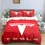Miniature : T-Tesla Logo Print Bedding Sets Exquisite Bed Supplies Set Duvet Cover Bed Comfo