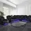 Thumbnail: Power Recliner Sofa Sectional Couches with LED Light for Living Room,Leather Rec