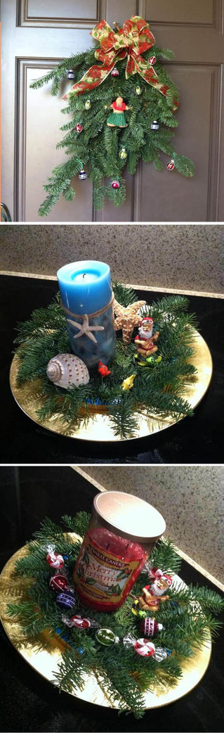 Hula Girl Christmas Wreath