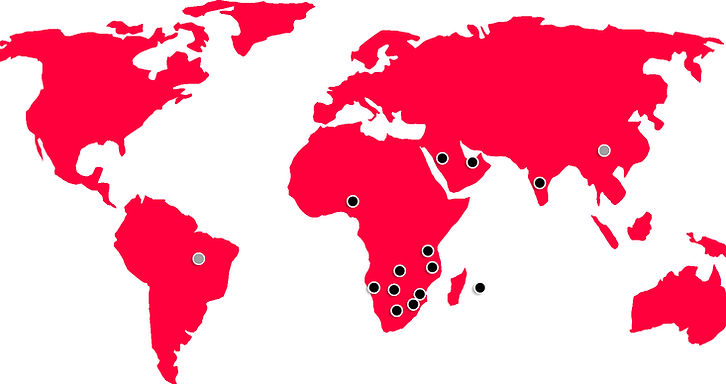 International Clients and Exports: Botswana, Malawi, Mozambique, Namibia, Nigeria, Swaziland, Zambia, India, Mauritius, Saudi Arabia and United Arab Emirates.