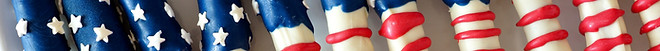 Pretzels a tema bandiera americana