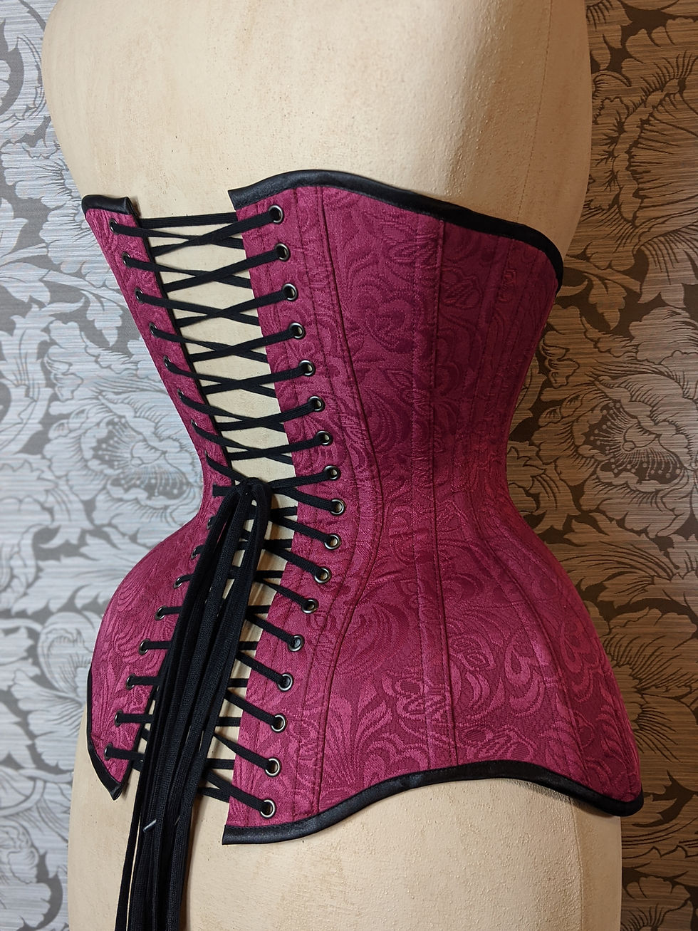 Thumbnail: Bordeaux Conical Longline Underbust Corset