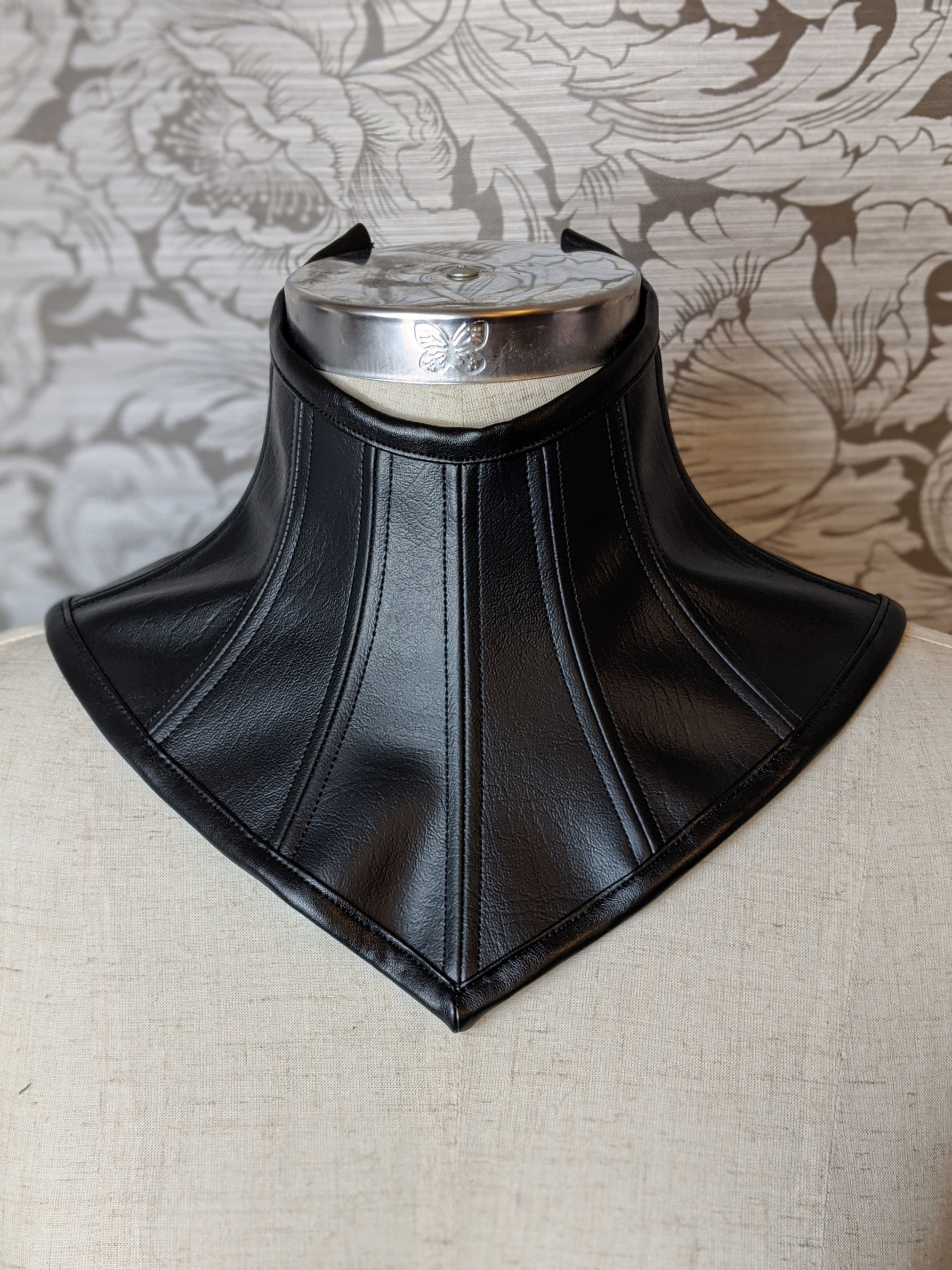 Faux Leather Posture Collar