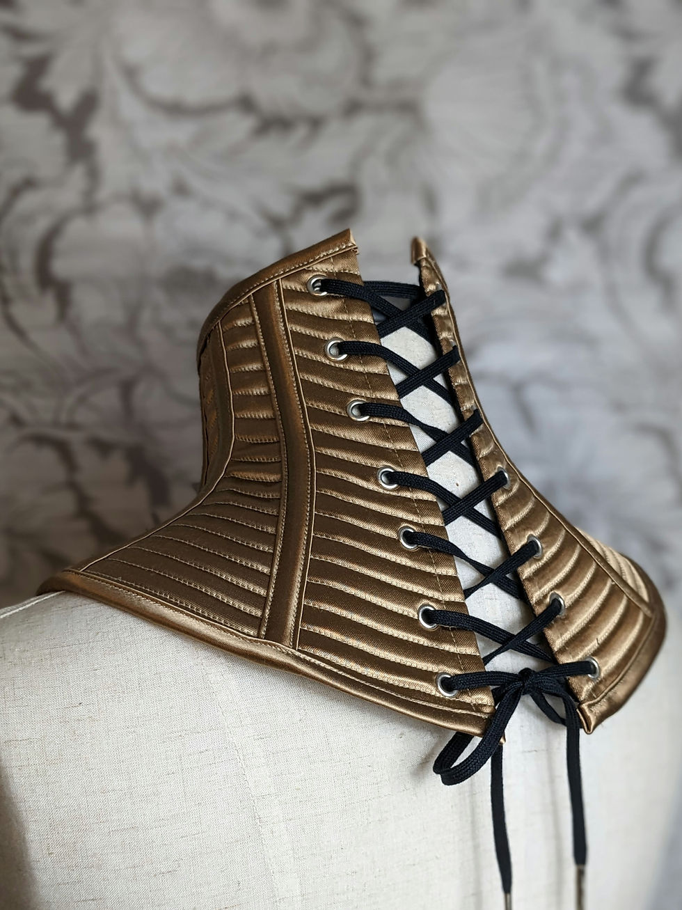 Thumbnail: Antique Gold Corded Posture Collar
