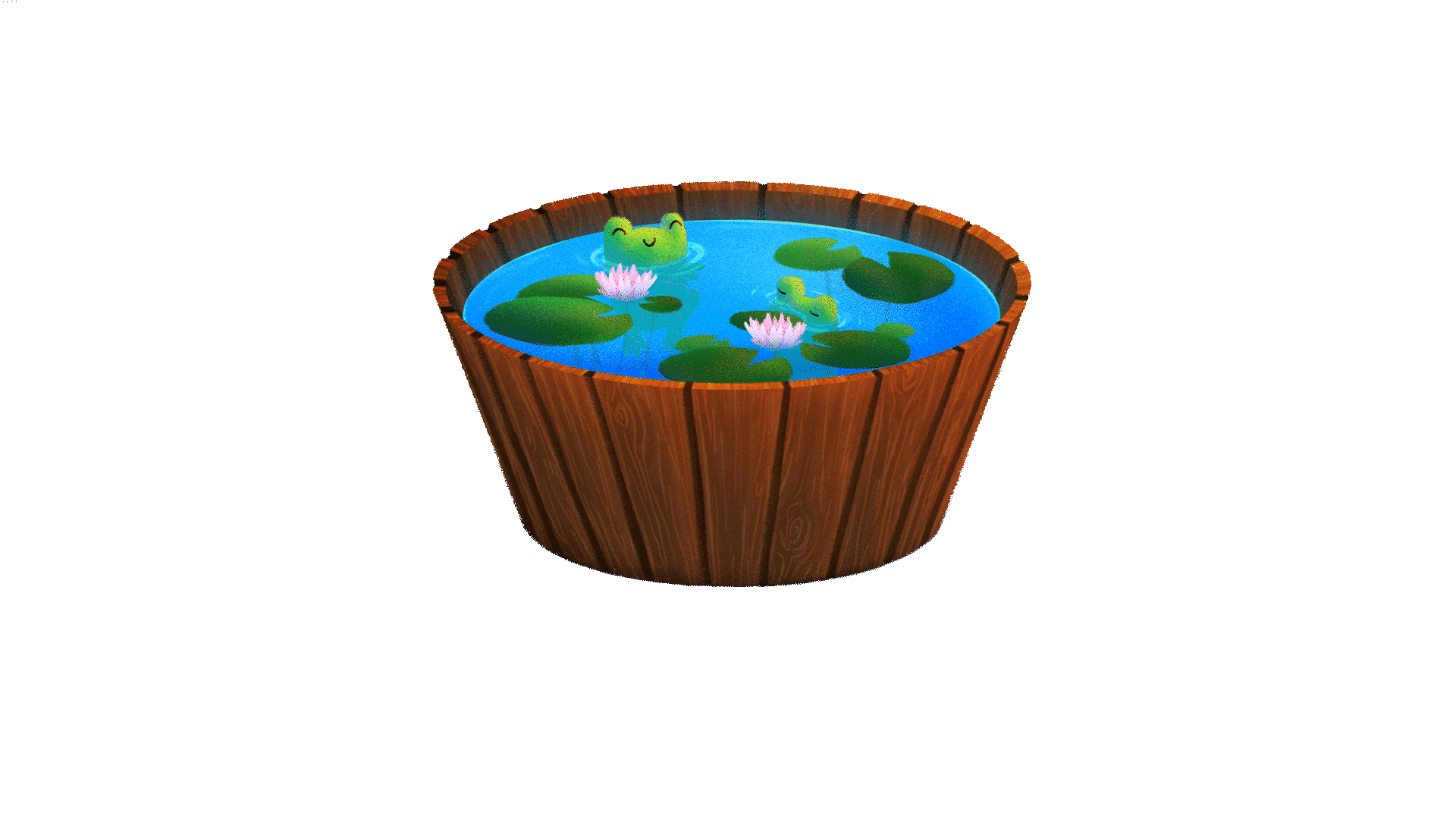 Frog bath transparent.gif