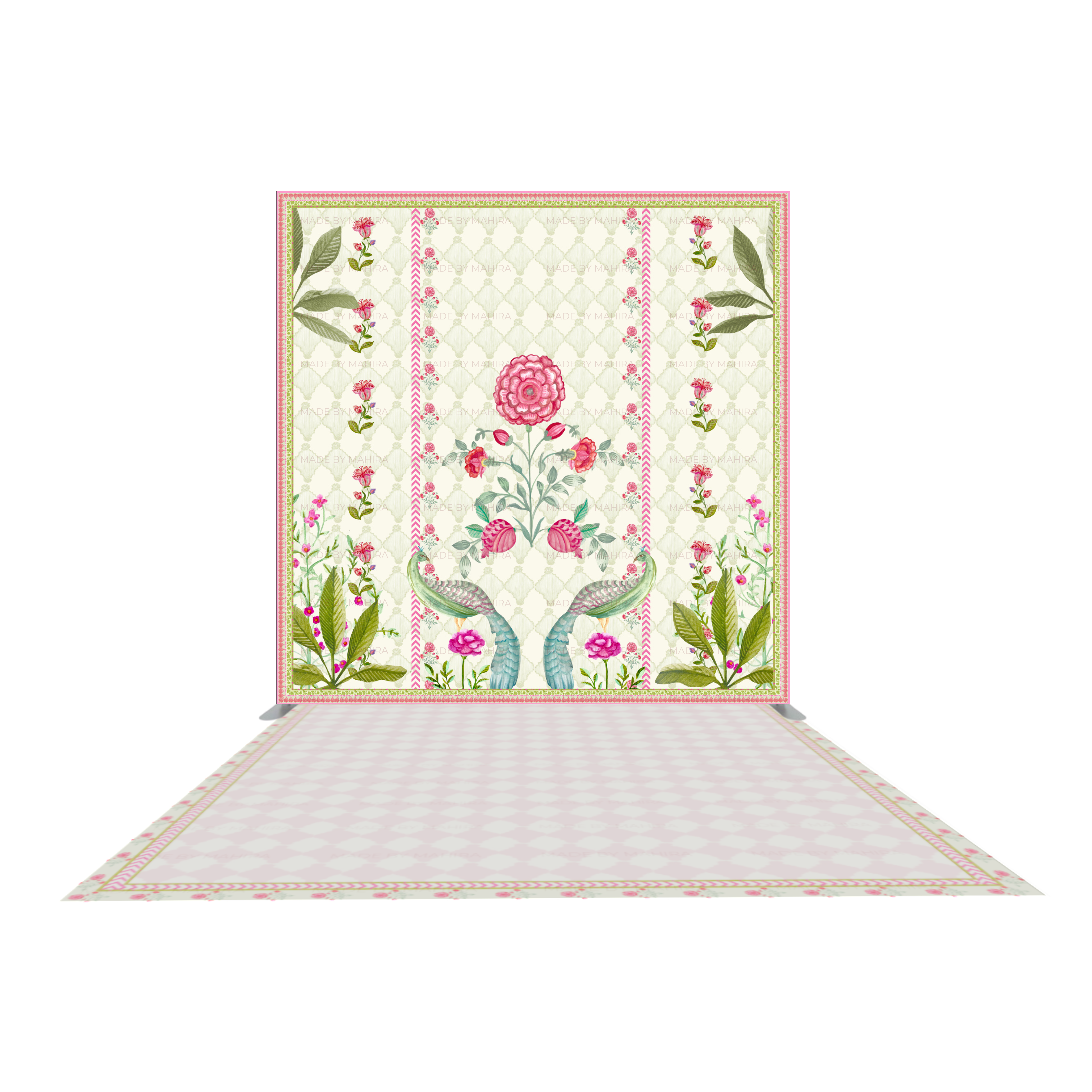 Peacock Garden: Backdrop Kit