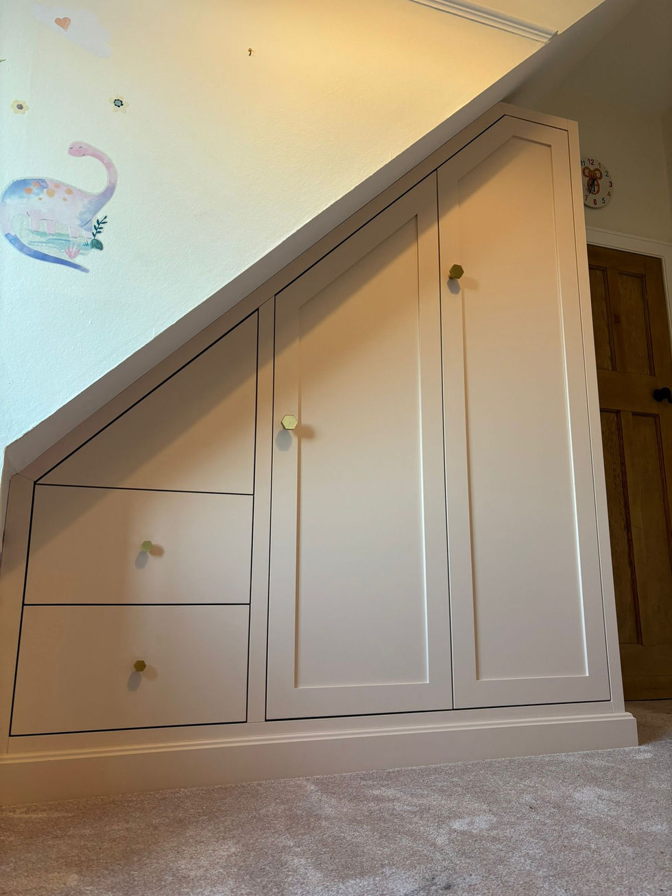 Under-stairs-white-drawers-shaker