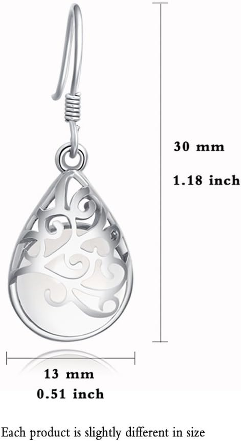 Thumbnail: "Wishing Tree" 925 Sterling Silver Filigree Drop Dangle Earrings for Women