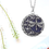 Thumbnail: Dragonfly Gemstone Pendant Necklace