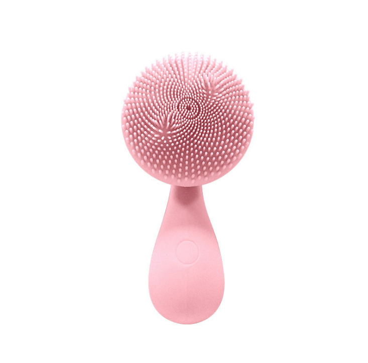 Sonic Silicone Facial Cleansing Brush with Massage功能