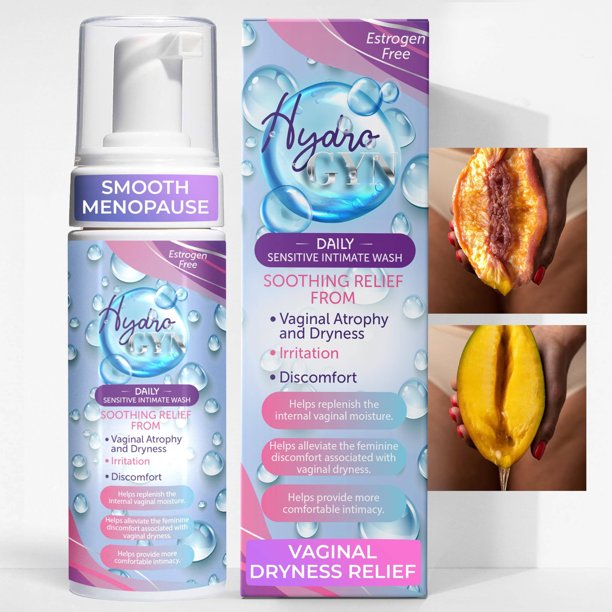 Terramed Just Think Comfort Feminine Wash Unscented Feminine Cleanser for pH Bal