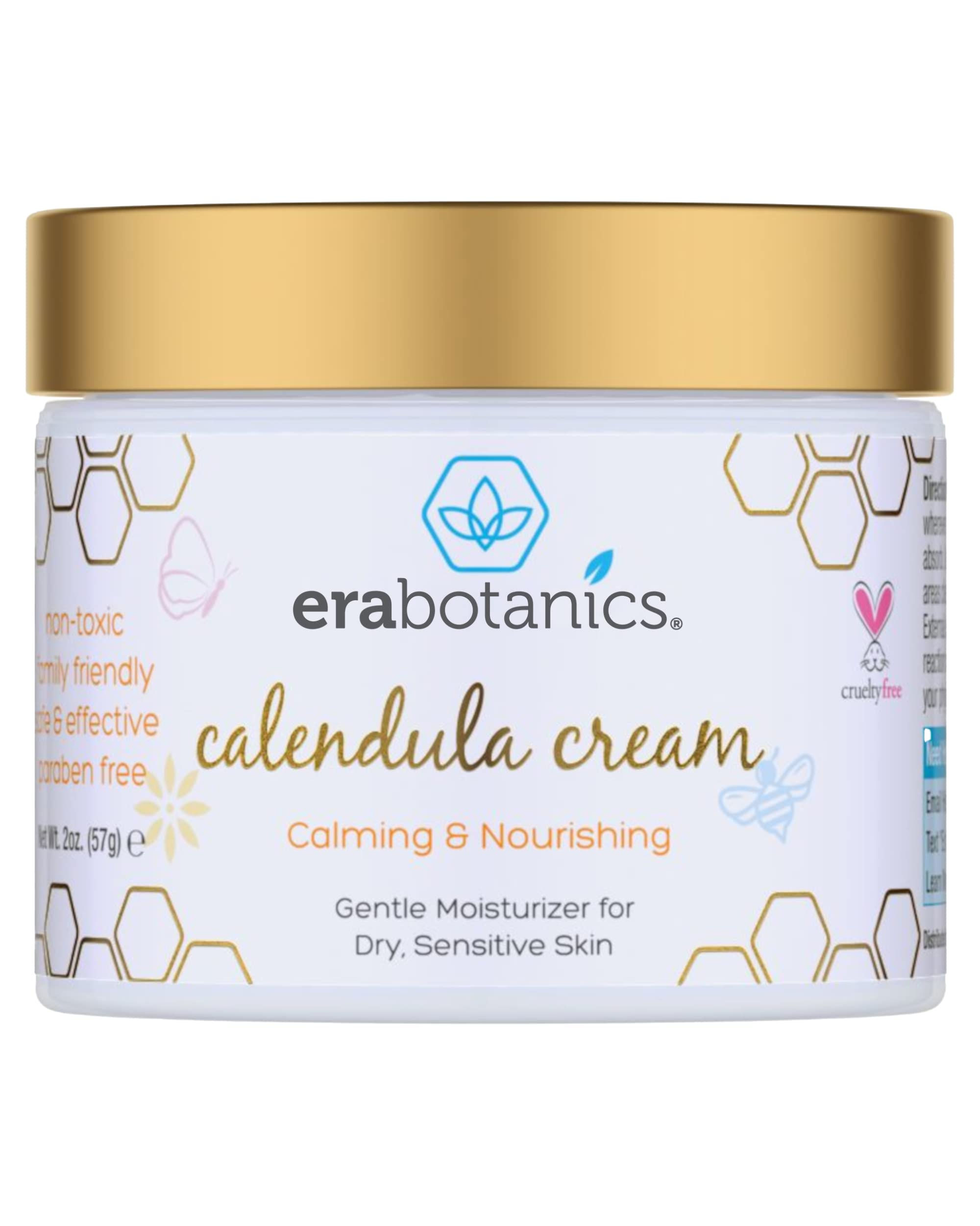 Era Organics Baby Moisturizing Cream - Soothing and Nourishing Calendula Cream w