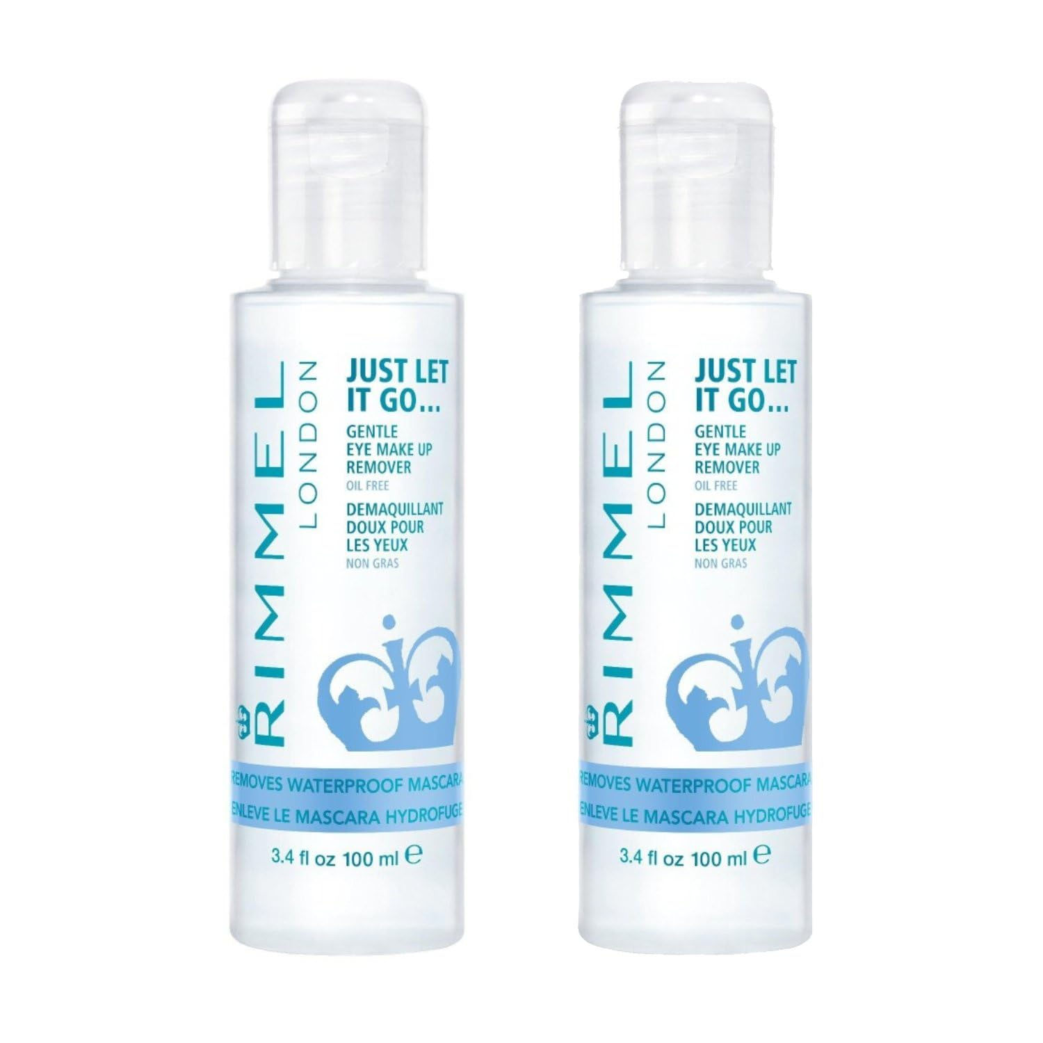 Rimmel Just Let It Go Eye Make Up Remover 3.4 Fl Oz  2 Count (Pack of 1)