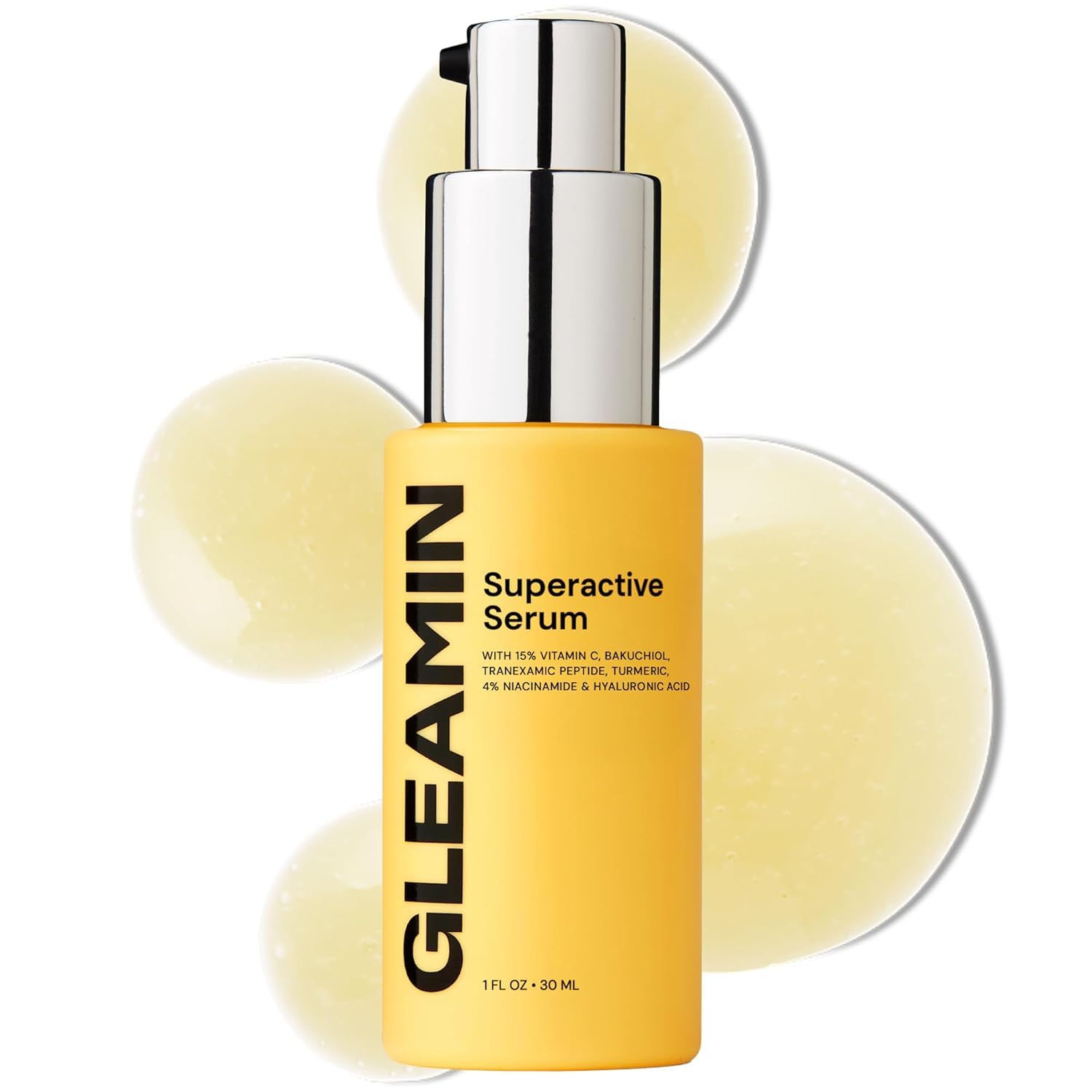 Gleamin Superactive Vitamin C Serum – 15% Vitamin C 3% Tranexamic Acid 4% Niacin