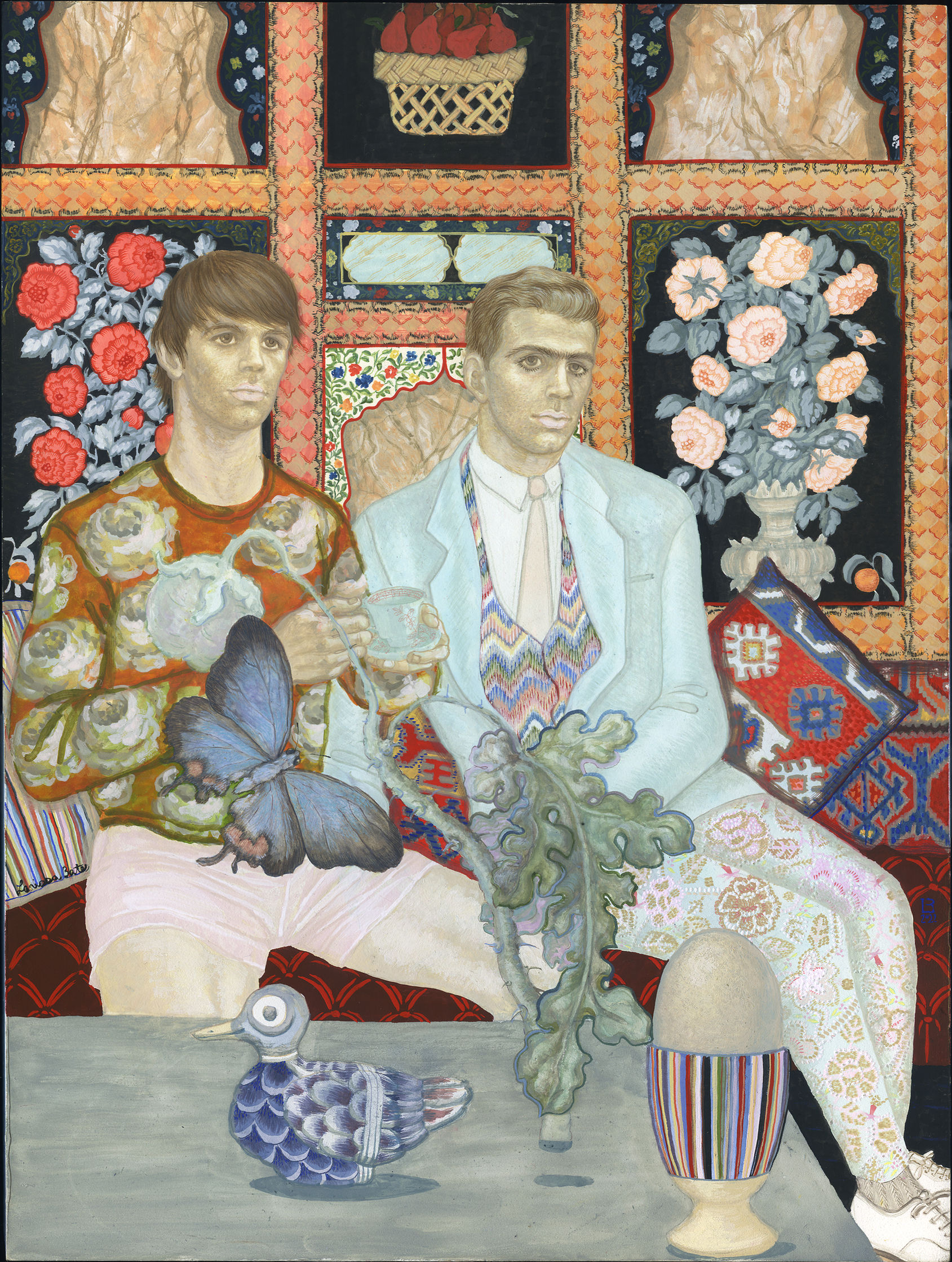 Afternoon at Carlyle Gallery Tea Room with Wallpaper from Topkapi Palace