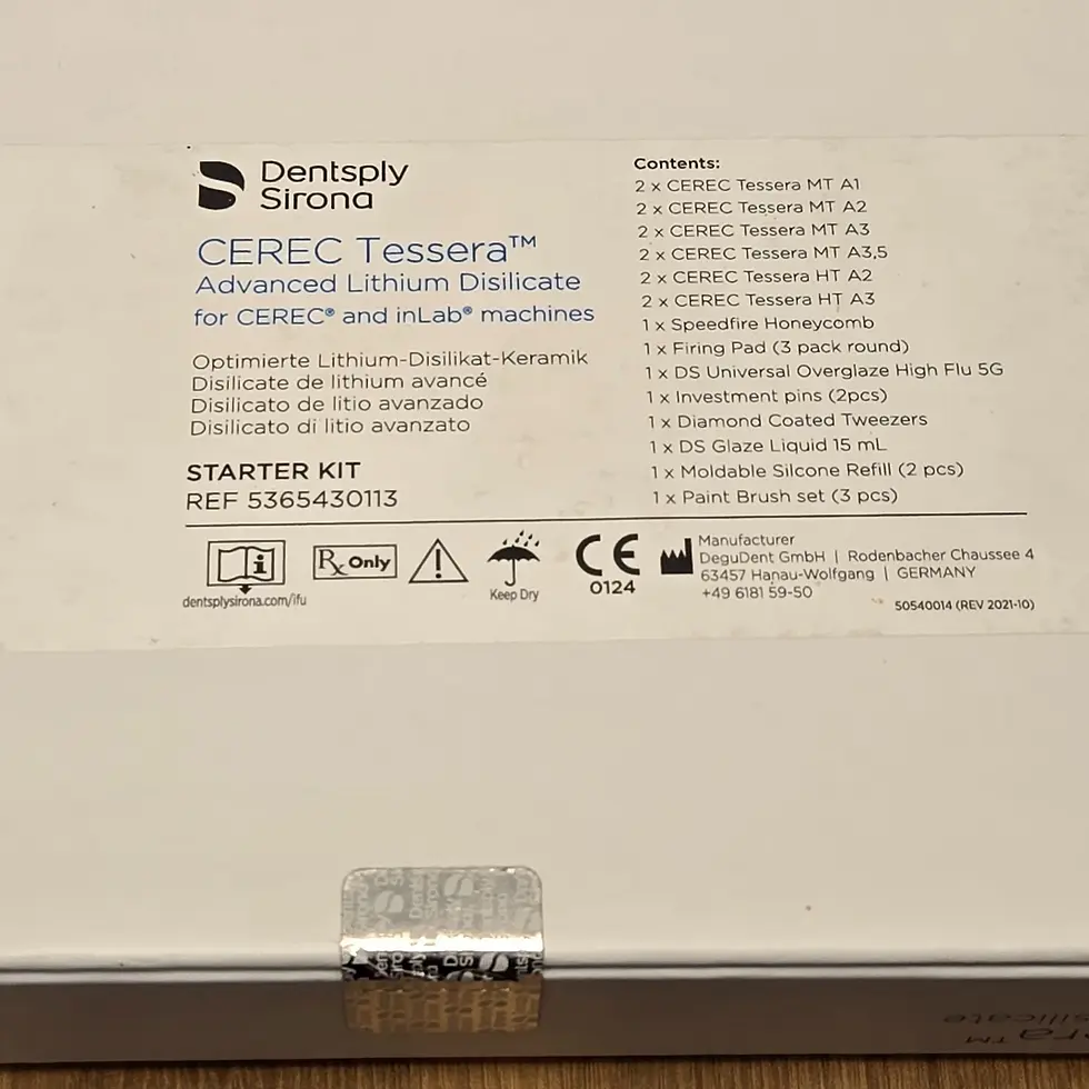 Thumbnail: Dentplsy Sirona Tessera Starter Kit - 12 Blocks, Speedfire Honeycomb, Firing Pad