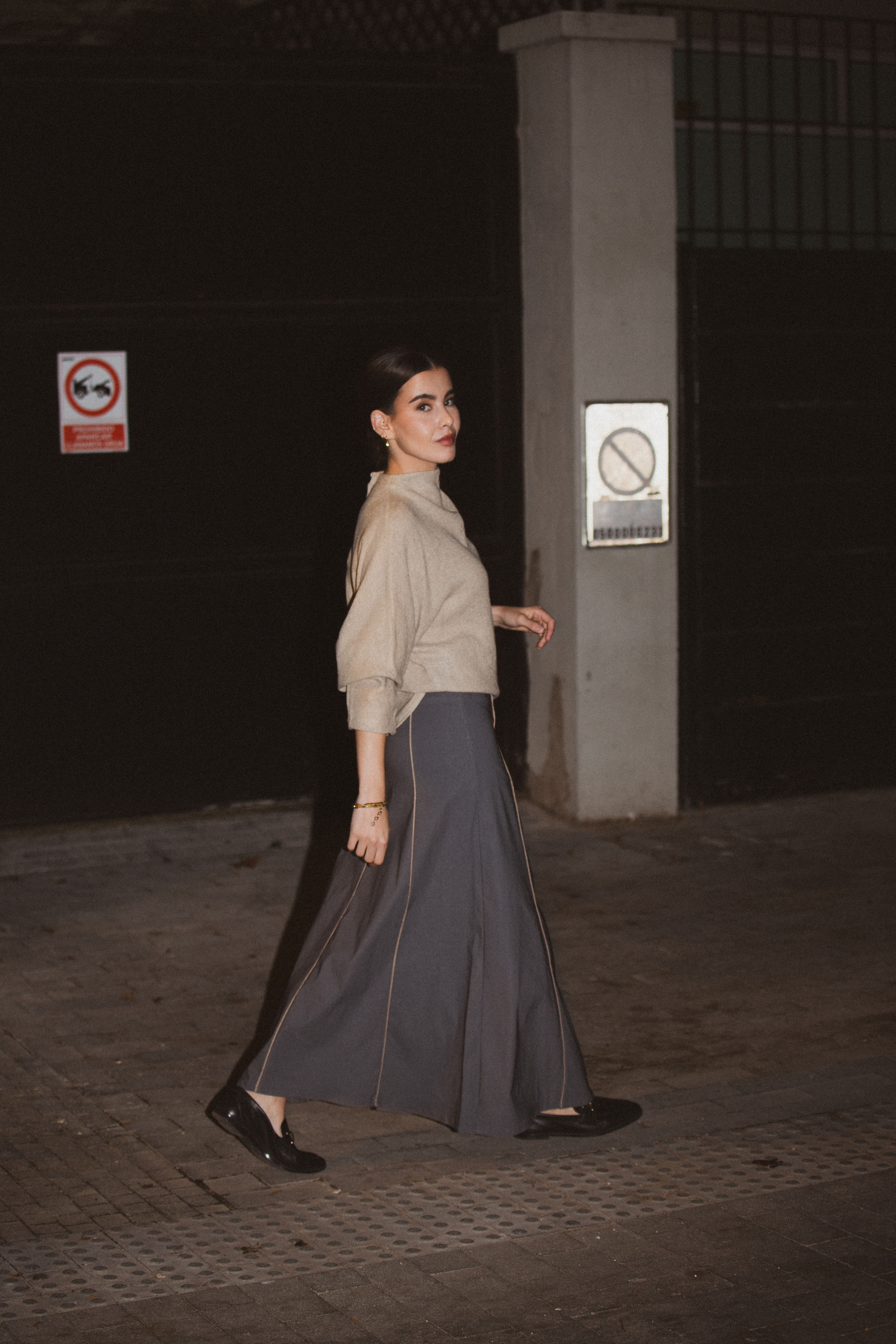 Falda Merveille Gris